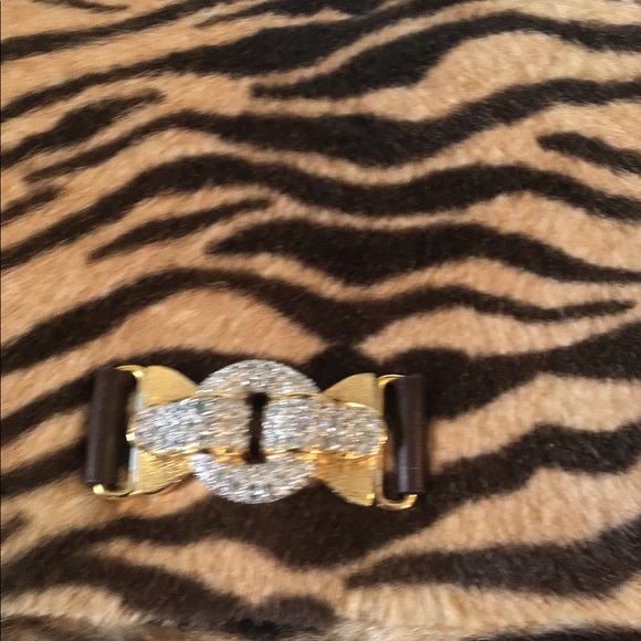 LUCA LUCA Fur Flap Pearl Beaded Shoulder Bag sz39 - Picture 6 of 13